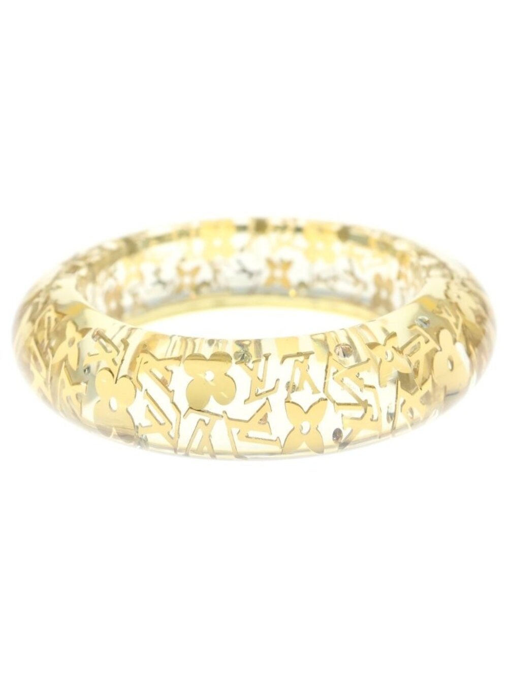 Louis Vuitton Bracelet Inclusion GM Bangle Gold Resin